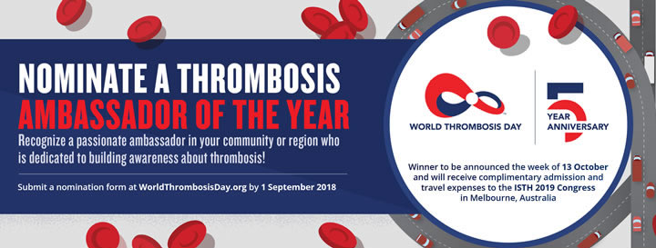 World Thrombosis Day Ambassador of the Year Program