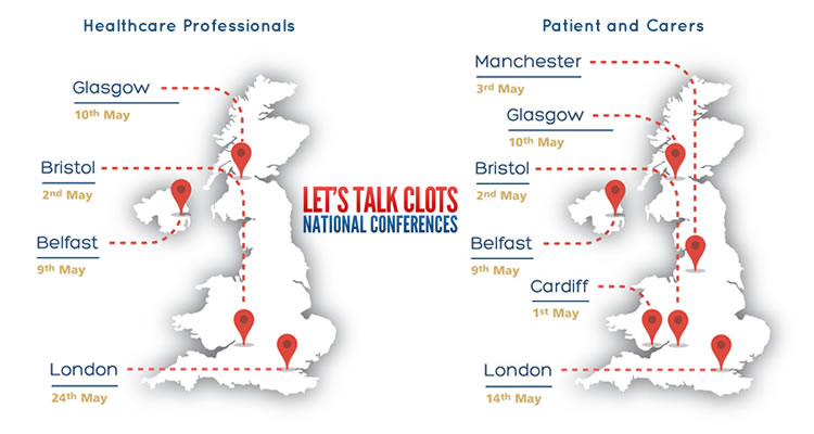Let's Talk Clots - Venues and Agenda's released
