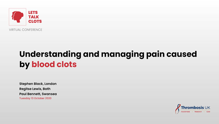 Thrombosis UK Video | Understanding and managing pain caused by blood clots